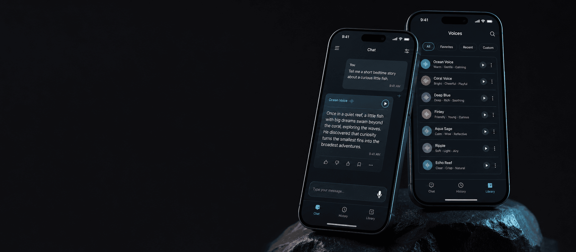 Two Kitta AI mobile app screens